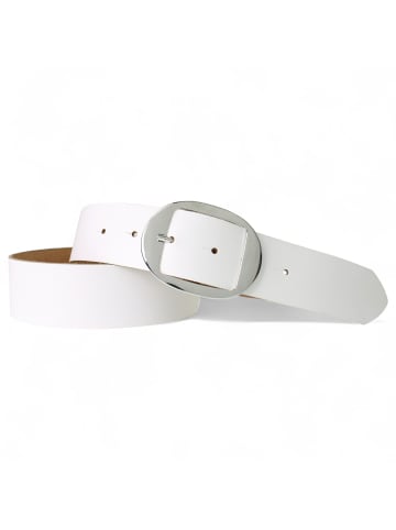 FRONHOFER Ledergürtel in Weiß