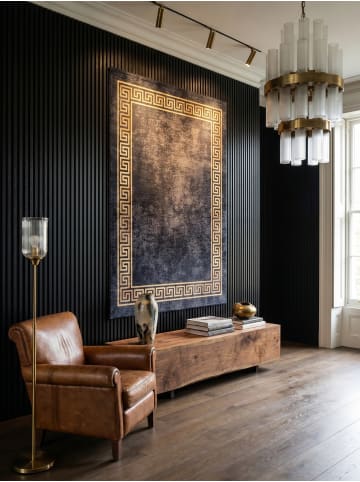KADIMA DESIGN Teppich Flachgewebe Waschbar Mäander PIZOL Strapazierfähig OEKO-TEX