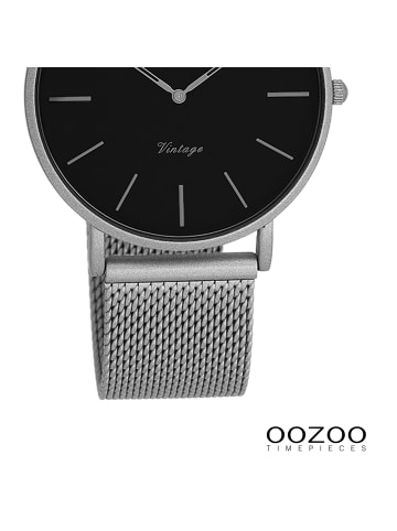 Oozoo Analog-Armbanduhr Oozoo Timepieces silber mittel (ca. 36mm)