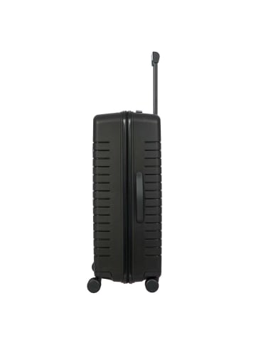 BRIC`s BY Ulisse - 4-Rollen-Trolley L 79 cm erw. (grau) in schwarz