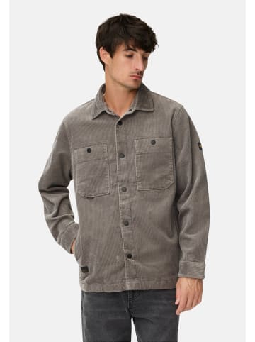 Camel Active Cord Overshirt mit Druckknöpfen in Steingrau