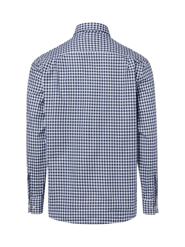 Nils Sundström Freizeithemd in indigo weiß - 0003