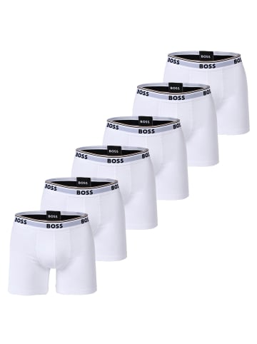 BOSS Boxershort 6er Pack in Weiß