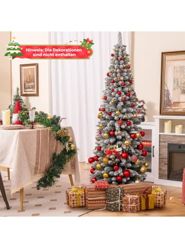 COSTWAY 180 cm Künstlicher Weihnachtsbaum in Grün