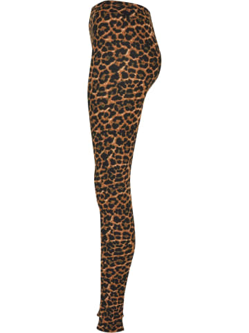 Urban Classics Urban Classics Damen Ladies Soft AOP Leggings in darkleo