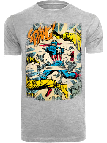 F4NT4STIC T-Shirt Captain America Spang in grau meliert