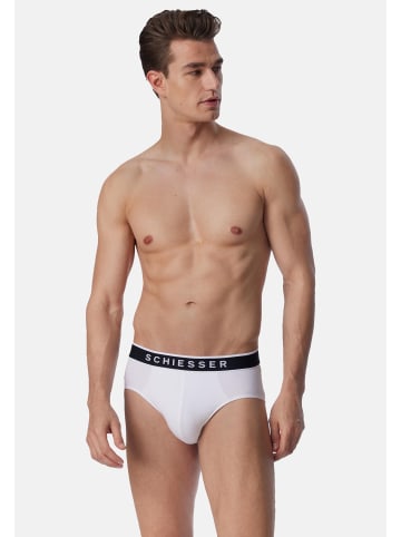 Schiesser Rio Slip / Unterhose 95/5 Organic Cotton in Weiß