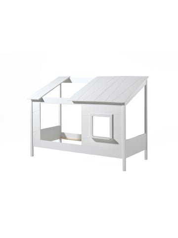 58 aufm Kessel BAUMHAUSBETT Katalyn 214x159x105 aus MDF+Massivholz in Weiß