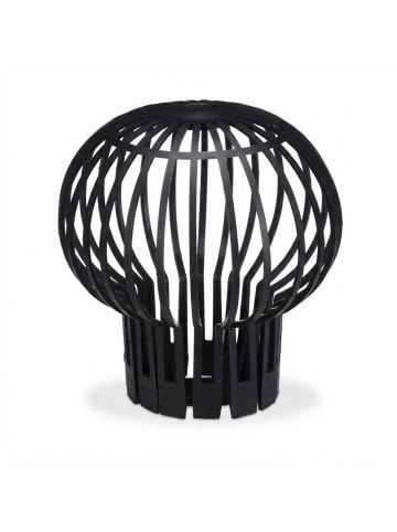 relaxdays 12 x Dachrinnen Laubschutz in Schwarz - Ø 13 cm