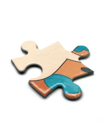 Mr. & Mrs. Panda Puzzle Einhorn Fitness Design mit Spruch in Weiß