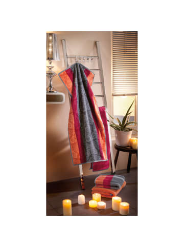 Erwin Müller Frottier, Jacquard Handtuch 2er-Pack Paisley in orange