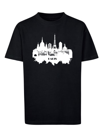 F4NT4STIC T-Shirt PARIS SKYLINE TEE UNISEX in schwarz