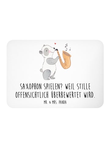 Mr. & Mrs. Panda magnet Saxophon Leidenschaft mit Spruch in Weiß