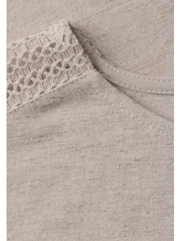 Street One Shirt mit Spitzendetail in Beige