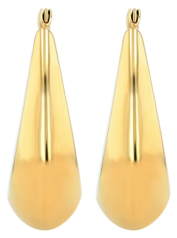 Adeliás Damen Ohrringe – Creole aus Edelstahl in gold