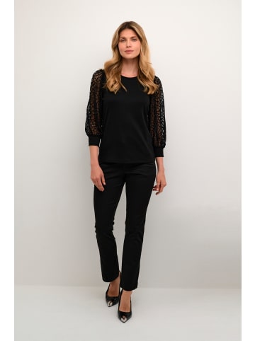 Kaffe Langarm-Shirt KAbecca in Black Deep