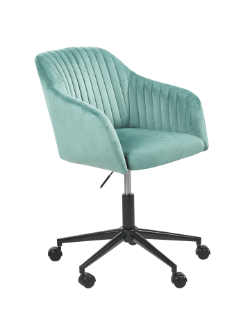 Beliani Bürostuhl VENICE in Grün/Schwarz - (W) 64 x (H) 89 x (L) 64 cm