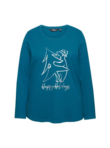 Ulla Popken Langarmshirt in petrol