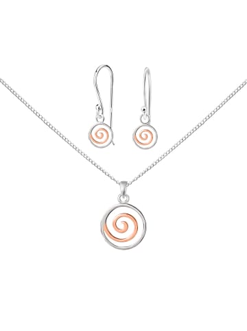 Alexander York Schmuckset SPIRALE in Roségold, 4-tlg.