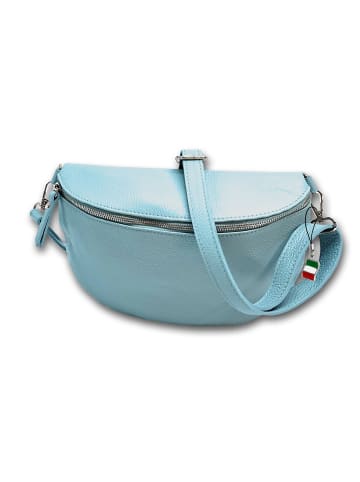 Florence Leder Gürteltasche Florence Tasche hellblau ca. 29cm