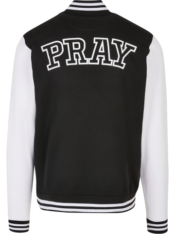 Mister Tee Mister Tee Herren Pray College Jacket in blk/wht