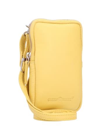 Greenburry Nappa Umhängetasche Leder 10.5 cm in yellow