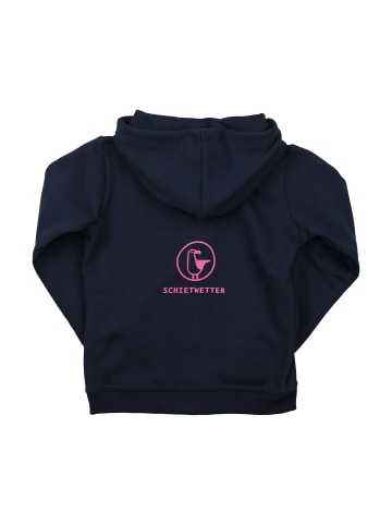 SCHIETWETTER SCHIETWETTER Zipper Hoodie Anouk Print in navy-pink