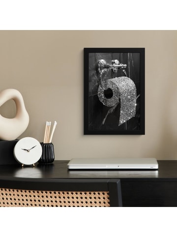 MuchoWow Poster mit Leiste Toilettenpapier