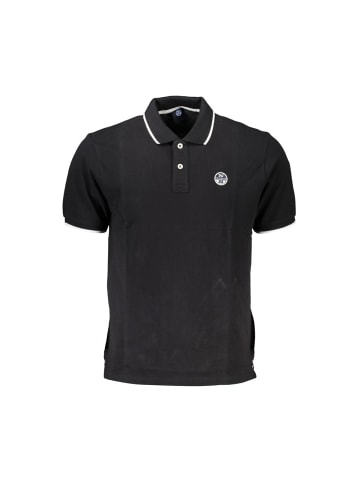 North Sails Schwarz Baumwolle Herren Polo Hemd