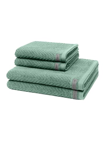 Ross 2 X Handtuch 2 X Duschtuch im Set Smart in Schilf
