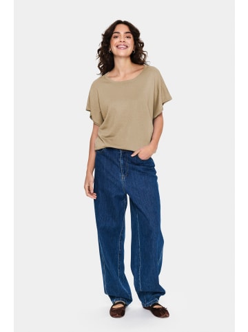 SAINT TROPEZ Strickpullover MilaSZ Casual fit in Plaza Taupe Melange