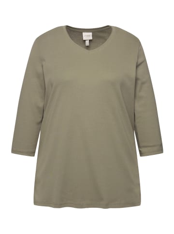 Ulla Popken Shirt in stein grau