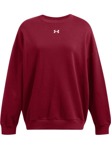 Under Armour Fleecejacke/Fleecepullover "Rival Fleece Os Crew" in Rot
