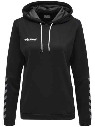 Hummel Poly Hoodie Frauen Hmlauthentic Poly Hoodie Woman in BLACK/WHITE