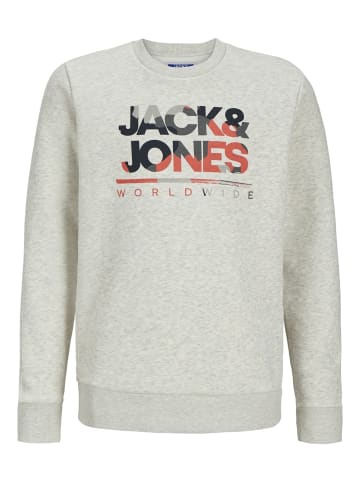 JACK & JONES Junior Sweatshirt 'Luke' in weiß