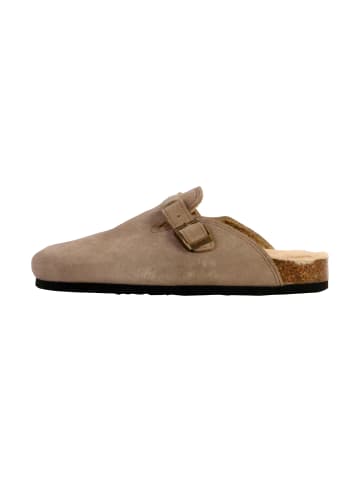 natural world Lederpantoletten Beige