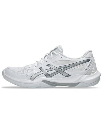 asics Laufschuhe GEL-ROCKET 12 in white/pure silver