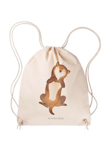Mr. & Mrs. Panda Turnbeutel Hund Streicheln ohne Spruch in Creme