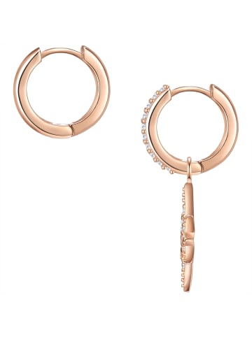 Glanzstücke München Creolen Stern Sterling Silber Zirkonia in roségold