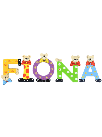 Playshoes Deko-Buchstaben "FIONA" in bunt