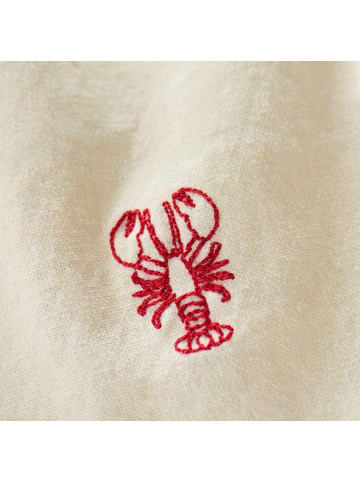 IB Laursen Stoffserviette ATLANTIS Creme Weiß mit HUMMER