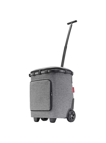 Reisenthel carrycruiser plus - Einkaufstrolley recycelt PET 52.5 cm (black) in frame twist silver