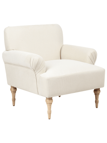 Beliani Sessel FREDROS in Beige/Braun - (W) 71 x (H) 82 x (L) 75 cm
