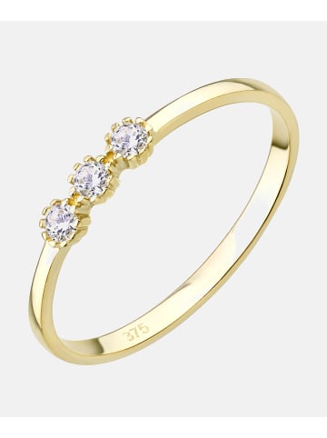 Vanlere Trilogie-Ring aus 375 Gelbgold mit Zirkonia