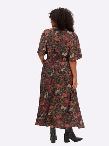 sheego by Joe Browns Maxikleid in schwarz-bedruckt