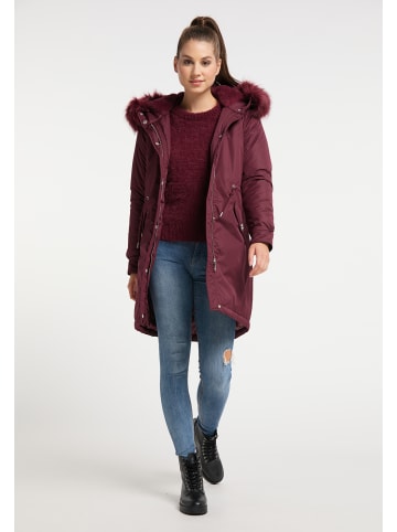 myMo Wattierter Parka in Bordeaux