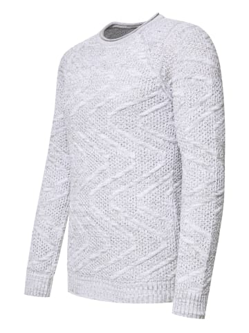 Rusty Neal Strick mit Muster Rundhals-Pullover in Weiß