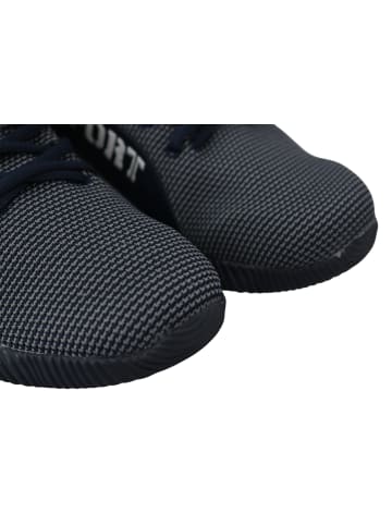 Plein Sport Schwarz Blau Indigo Polyester Carter Sneaker Schuhe