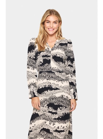 SAINT TROPEZ Kleid IselinSZ Fitted in Black Wavy Flowers
