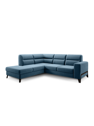 MF Design Cassada Recamiere Links in Blau -  (L) 237 x (B) 277 x (H) 100 cm